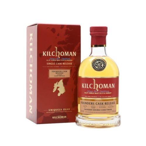 Distillery 11 Year Old – Kilchoman 2012 / 11 Year Old / Founders Cask Calvados Double Cask Finish Islay Whisky (Islay) | N/A% ABV, 700ml – Buy Now