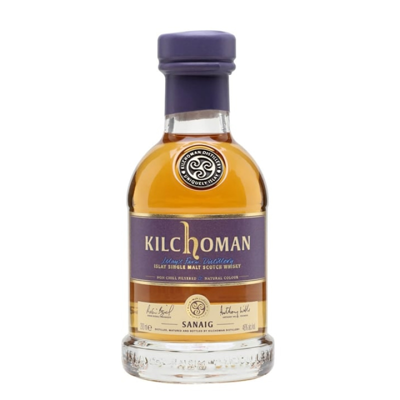 Distillery NAS Year Old – Kilchoman Sanaig / Small Bottle Islay Single Malt Scotch Whisky (Islay) | N/A% ABV, 700ml – Buy Now