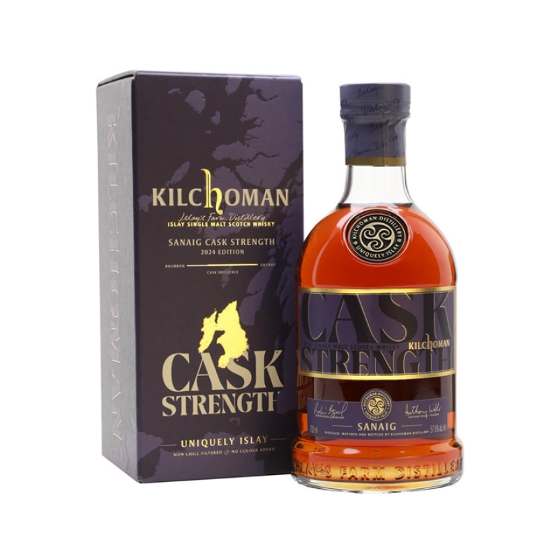 Distillery NAS Year Old – Kilchoman Sanaig Cask Strength Islay Single Malt Scotch Whisky (Islay) | N/A% ABV, 700ml – Buy Now