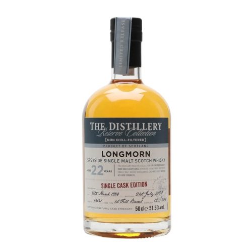 Distillery 22 Year Old – Longmorn 1998 / 22 Year Old / Cask #46641 / Distillery Reserve Collection Speyside Whisky (Speyside) | N/A% ABV, 700ml – Buy Now