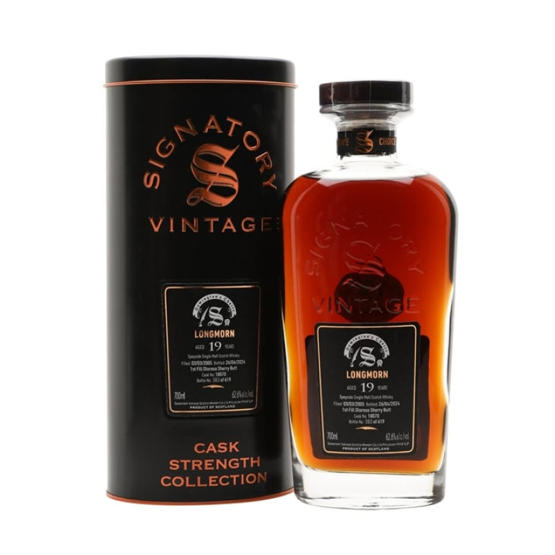 Distillery 19 Year Old – Longmorn 2005 / 19 Year Old / Cask #18070 / Signatory Symington’s Choice Speyside Whisky (Speyside) | N/A% ABV, 700ml – Buy Now