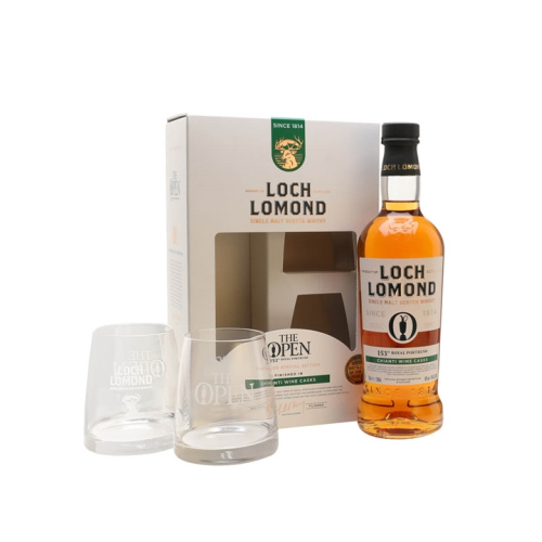 Distillery NAS Year Old – Loch Lomond The Open Special Edition 2025 / 2 Glass Pack Highland Whisky (Highland) | N/A% ABV, 700ml – Buy Now