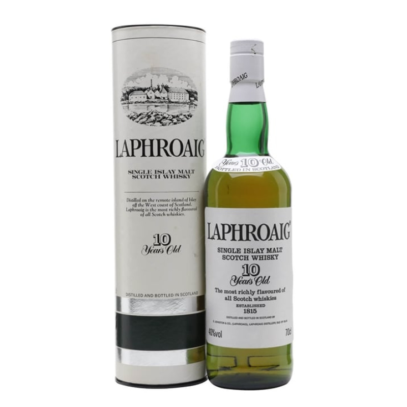 Distillery 10 Year Old – Laphroaig 10 Year Old / Bot.1990s / Pre Royal Warrant Islay Whisky (Islay) | N/A% ABV, 700ml – Buy Now
