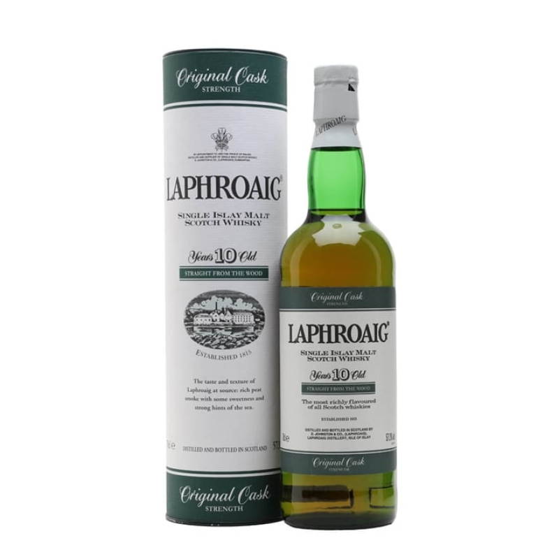 Laphroaig 10 Year Old / Cask Strength Islay Single Malt Scotch Whisky