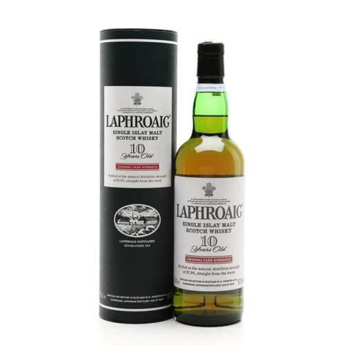Distillery 10 Year Old – Laphroaig 10 Year Old / Cask Strength Islay Single Malt Scotch Whisky (Islay) | N/A% ABV, 700ml – Buy Now