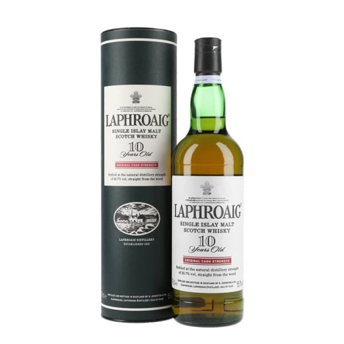 Distillery 10 Year Old – Laphroaig 10 Year Old / Cask Strength / 2005 Release Islay Whisky (Islay) | N/A% ABV, 700ml – Buy Now