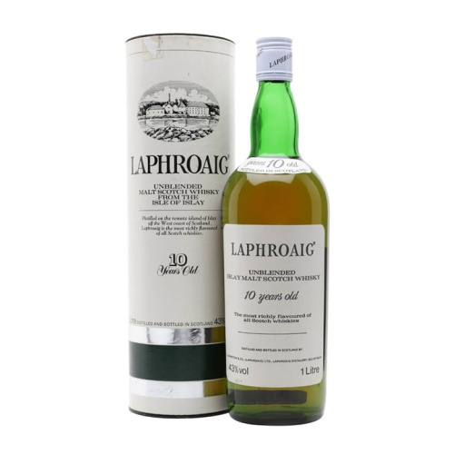 Distillery 10 Year Old – Laphroaig 10 Year Old / Bot.1980s / Litre Islay Whisky (Islay) | N/A% ABV, 700ml – Buy Now