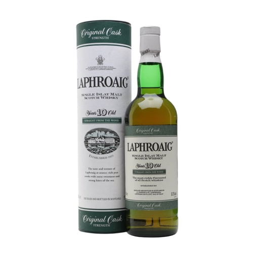 Laphroaig 10 Year Old / Cask Strength / Misspelt Islay Single Malt Scotch Whisky