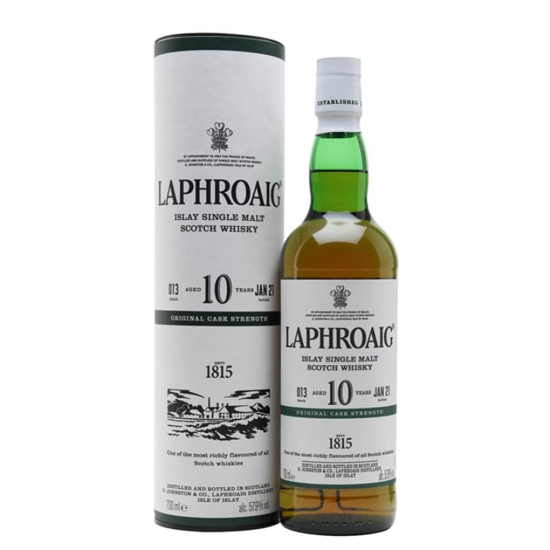 Laphroaig 10 Year Old / Cask Strength / Batch 013 / Bot.2021 Islay Single Malt Scotch Whisky