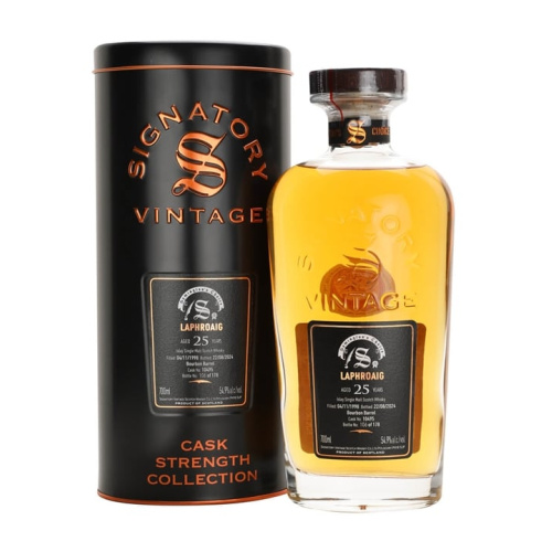 Distillery 25 Year Old – Laphroaig 1998 / 25 Year Old / Bourbon Cask 10495 / Signatory Symington’s Choice Islay Whisky (Islay) | N/A% ABV, 700ml – Buy Now