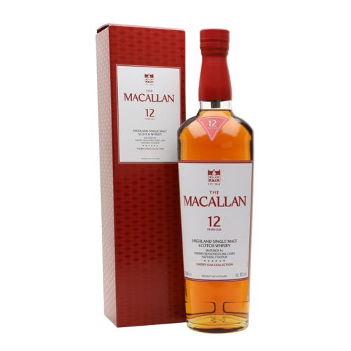 Distillery 12 Year Old – Macallan 12 Year Old Sherry Oak Speyside Single Malt Scotch Whisky (Speyside) | N/A% ABV, 700ml – Buy Now