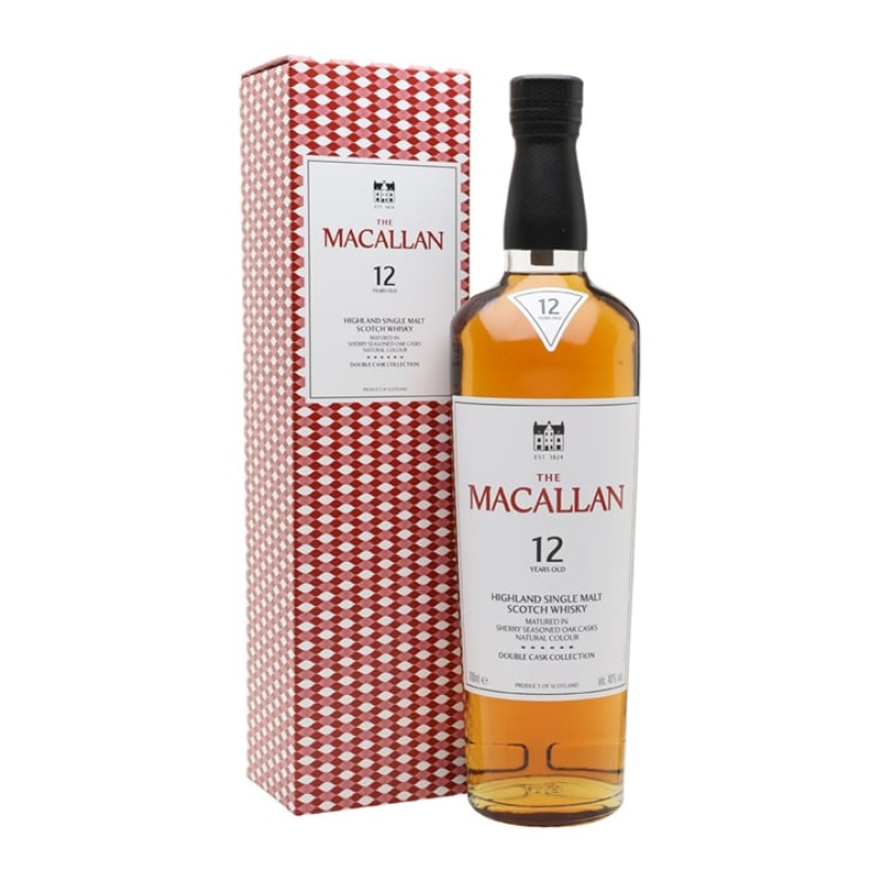 Distillery 12 Year Old – Macallan 12 Year Old Double Cask Speyside Single Malt Scotch Whisky (Speyside) | N/A% ABV, 700ml – Buy Now