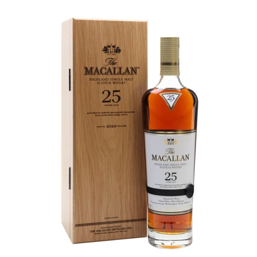 Macallan 25 Year Old / Sherry Oak / 2022 Release Speyside Single Malt Scotch Whisky