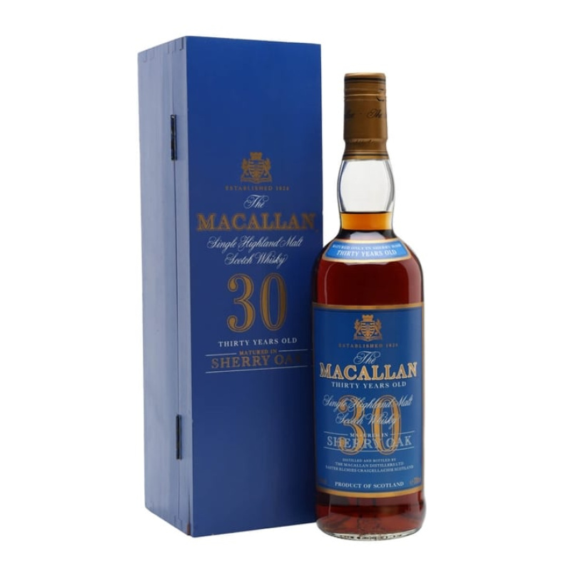 Macallan 30 Year Old / Sherry Oak Speyside Single Malt Scotch Whisky