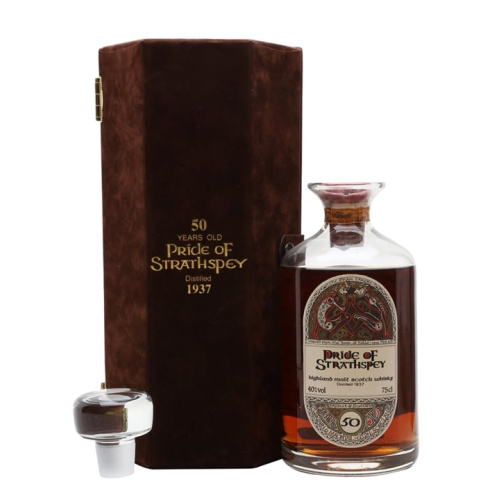 Pride of Strathspey 1937 / 50 Year Old / Crystal Decanter Highland Single Malt Scotch Whisky