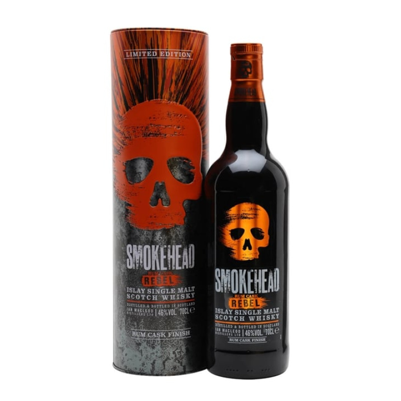 Distillery NAS Year Old – Smokehead Rum Cask Rebel Islay Single Malt Scotch Whisky (Islay) | N/A% ABV, 700ml – Buy Now