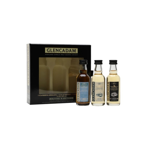 Distillery 10 Year Old – Glencadam Miniature Triple Pack / Andalucia, 10 Year Old, 15 Year Old / 3x5cl Highland Whisky (Highland) | N/A% ABV, 700ml – Buy Now