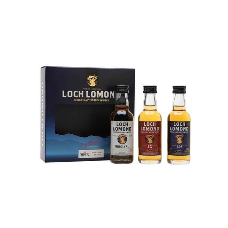 Distillery NAS Year Old – Loch Lomond Miniature Gift Set / 3x5cl Highland Whisky (Highland) | N/A% ABV, 700ml – Buy Now