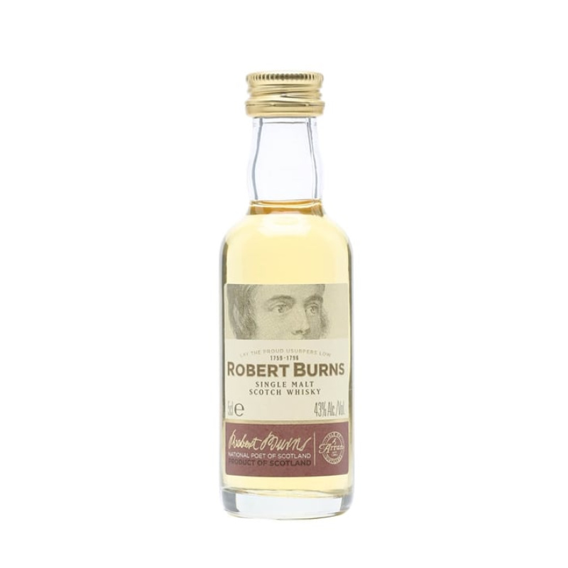 Robert Burns Single Malt Miniature / Isle of Arran Island Single Malt Scotch Whisky