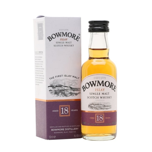 Distillery 18 Year Old – Bowmore 18 Year Old Miniature Islay Single Malt Scotch Whisky (Islay) | N/A% ABV, 700ml – Buy Now