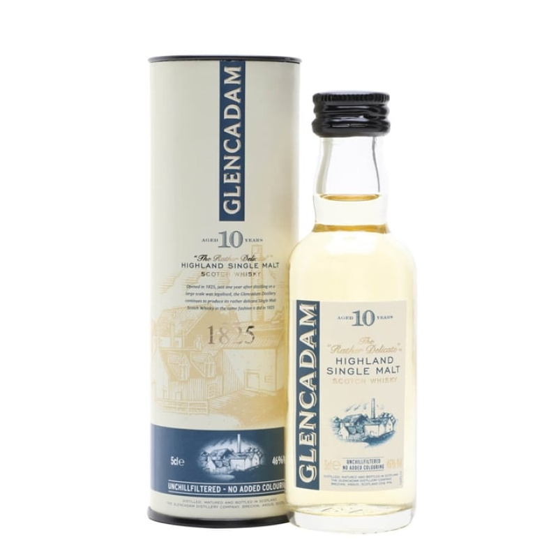 Glencadam 10 Year Old Miniature Highland Single Malt Scotch Whisky