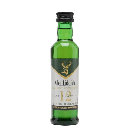 Glenfiddich 12 Year Old Miniature Speyside Single Malt Scotch Whisky