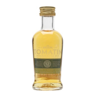 Tomatin 12 Year Old Miniature / Bourbon & Sherry Casks Highland Single Malt Scotch Whisky