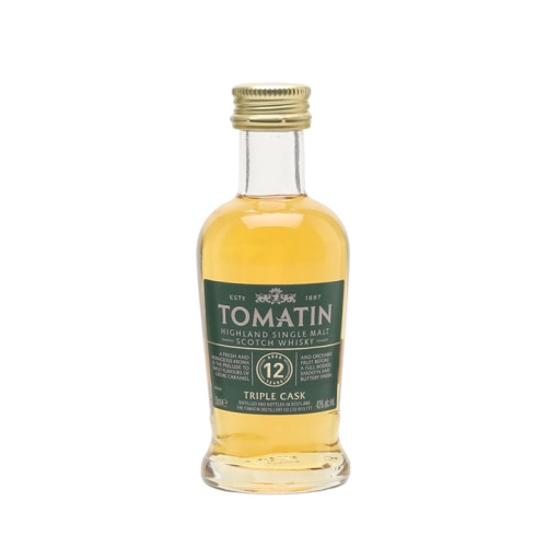 Tomatin 12 Year Old Miniature / Bourbon & Sherry Casks Highland Single Malt Scotch Whisky
