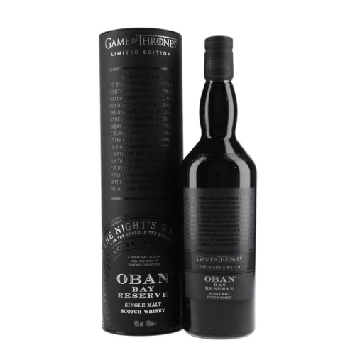 Distillery NAS Year Old – Oban Bay Reserve / Game of Thrones Night's Watch Highland Whisky (Highland) | N/A% ABV, 700ml – Buy Now