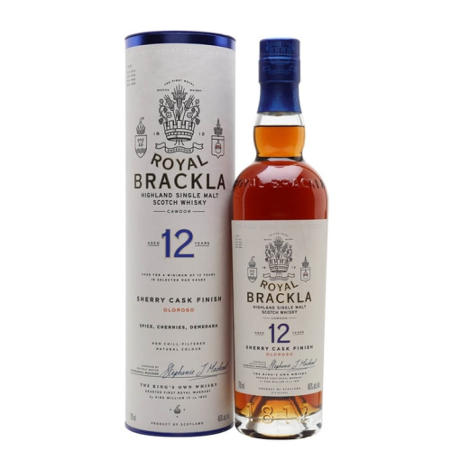 Royal Brackla 12 Year Old / Sherry Finish Highland Single Malt Scotch Whisky