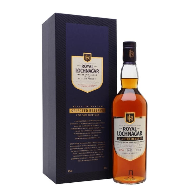 Distillery NAS Year Old – Royal Lochnagar Selected Reserve Highland Single Malt Scotch Whisky (Highland) | N/A% ABV, 700ml – Buy Now