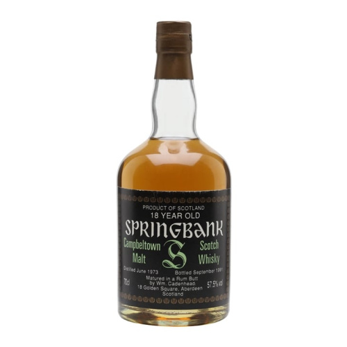 Springbank 1973 / 18 Year Old / Rum Butt / Cadenhead's Campbeltown Single Malt Scotch Whisky