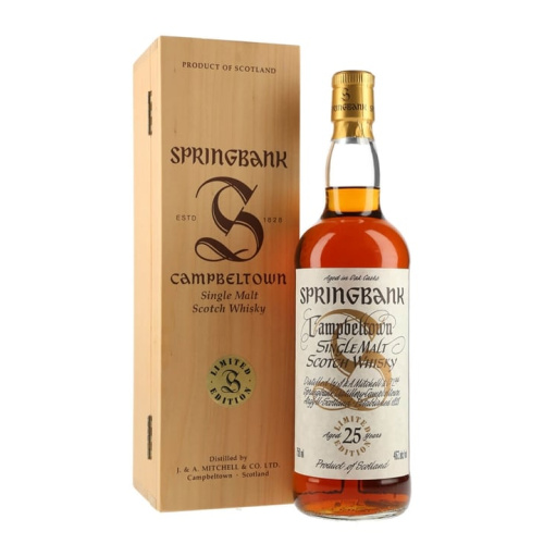 Springbank 25 Year Old / Sherry Cask / Millennium Series Campbeltown Single Malt Scotch Whisky