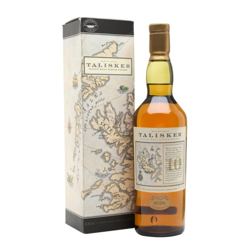 Talisker 10 Year Old / Map Label / Bot.1990s Island Single Malt Scotch Whisky