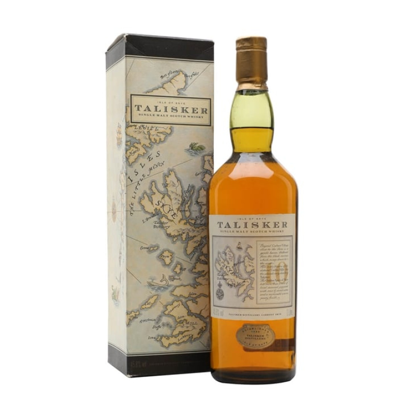 Distillery 10 Year Old – Talisker 10 Year Old / Map Label Island Single Malt Scotch Whisky (Island) | N/A% ABV, 700ml – Buy Now