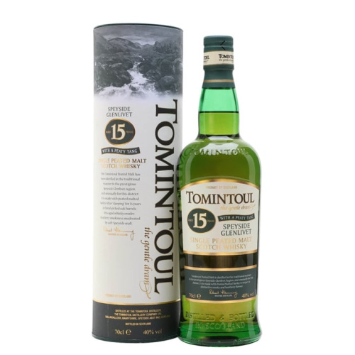 Distillery 15 Year Old – Tomintoul 15 Year Old With a Peaty Tang Speyside Whisky (Speyside) | N/A% ABV, 700ml – Buy Now