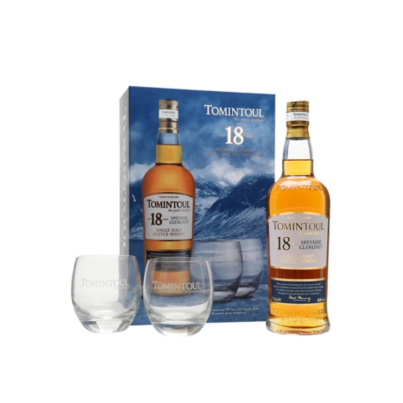 Distillery 18 Year Old – Tomintoul 18 Year Old / Glass Set Speyside Single Malt Scotch Whisky (Speyside) | N/A% ABV, 700ml – Buy Now