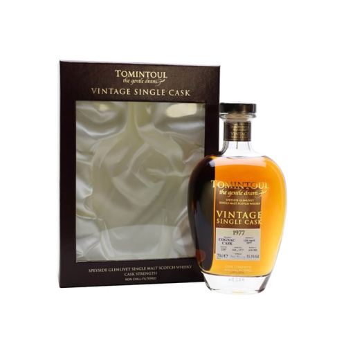 Distillery 44 Year Old – Tomintoul 1977 / 44 Year Old / Cognac Cask Speyside Whisky (Speyside) | N/A% ABV, 700ml – Buy Now