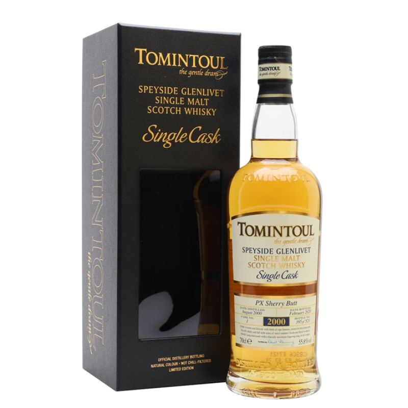 Tomintoul 2000 / 19 Year Old / Sherry Cask Speyside Single Malt Scotch Whisky