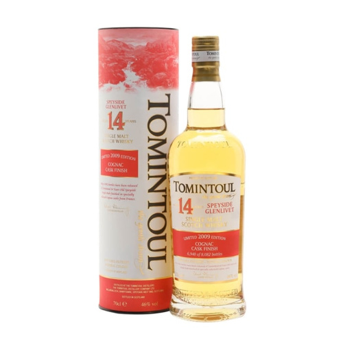 Distillery 14 Year Old – Tomintoul 2009 / 14 Year Old / Cognac Finish Speyside Whisky (Speyside) | N/A% ABV, 700ml – Buy Now