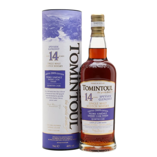 Tomintoul 2009 / 14 Year Old / PX Quarter Cask Finish Speyside Single Malt Scotch Whisky