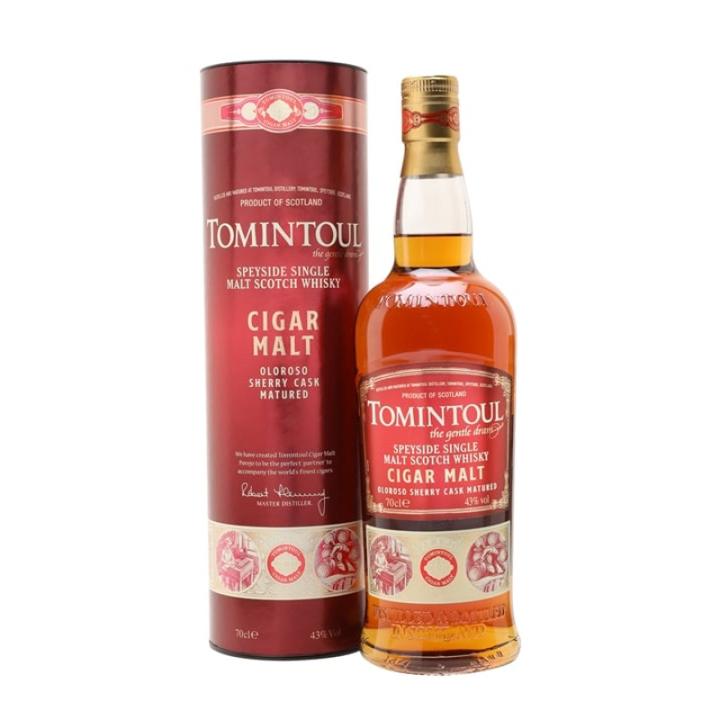 Distillery NAS Year Old – Tomintoul Cigar Malt / Sherry Cask Speyside Single Malt Scotch Whisky (Speyside) | N/A% ABV, 700ml – Buy Now