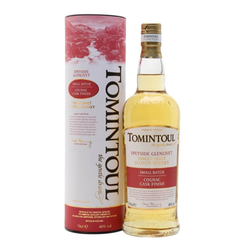 Distillery NAS Year Old – Tomintoul Cognac Cask Finish Speyside Single Malt Scotch Whisky (Speyside) | N/A% ABV, 700ml – Buy Now