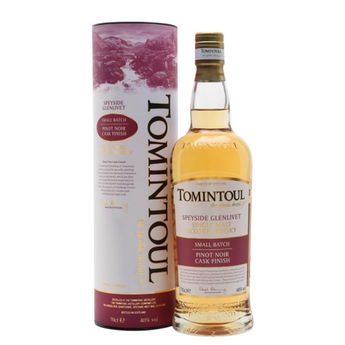 Distillery NAS Year Old – Tomintoul Pinot Noir Cask Finish Speyside Single Malt Scotch Whisky (Speyside) | N/A% ABV, 700ml – Buy Now