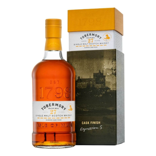Distillery 27 Year Old – Tobermory 27 Year Old / Oloroso Cask Finish Island Whisky (Island) | N/A% ABV, 700ml – Buy Now